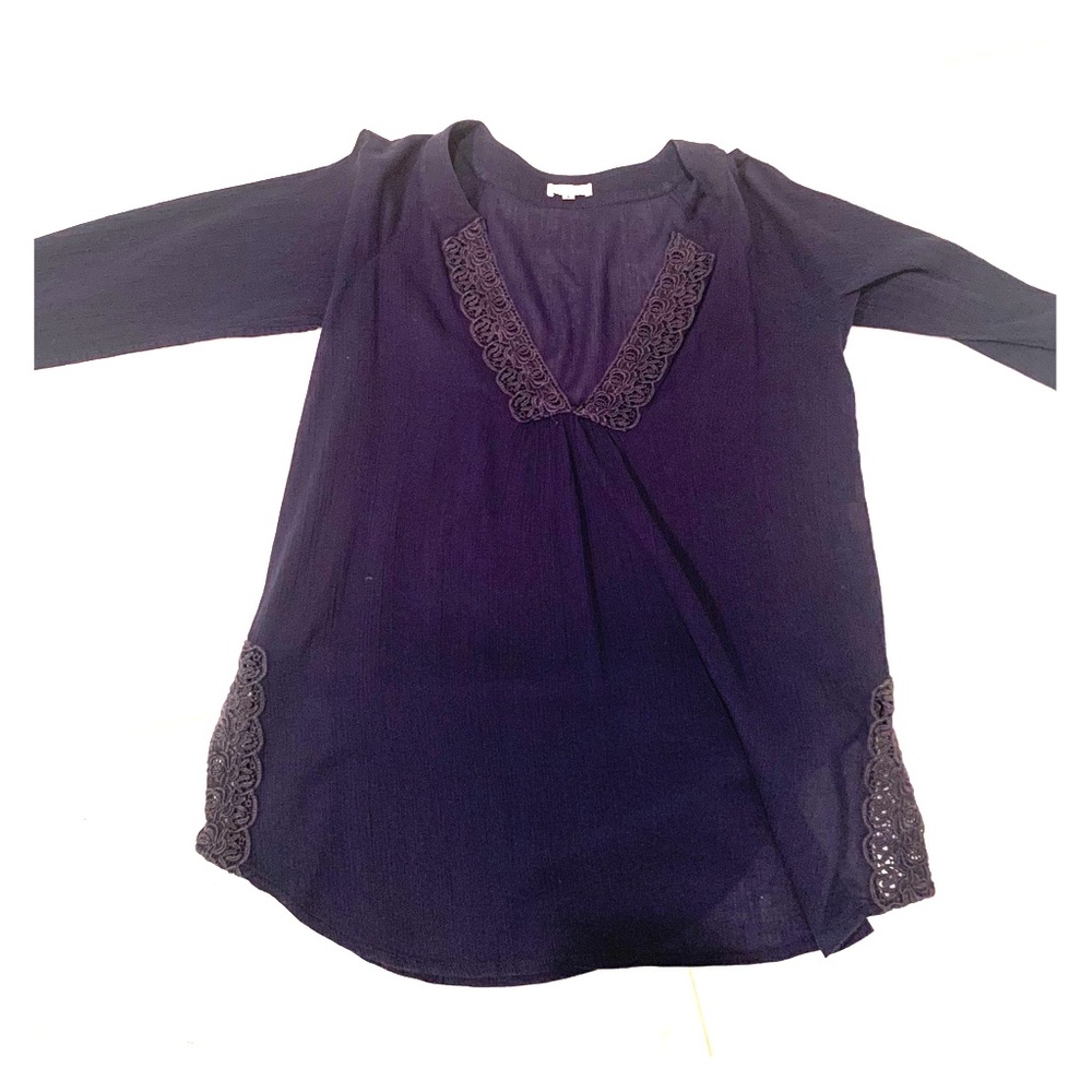 Shoshanna Pretty crepe swim coverup